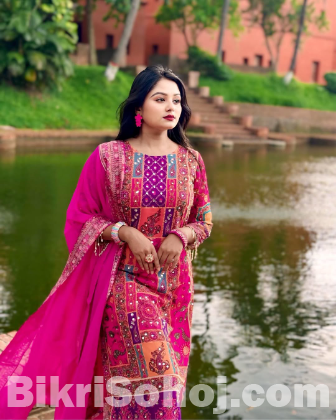 Georgette Readymade Three Piece